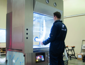 Fume Cupboard to House a Nu Instruments Mass Spectrometer